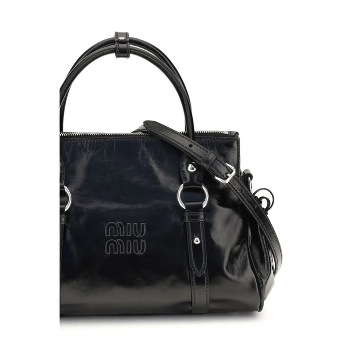 Women’s Miu Black Calf Leather Bos Taurus Handbag