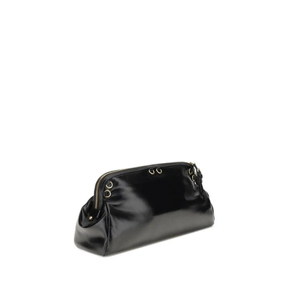 Miu Black Calf Leather Bos Taurus Shoulder Bag