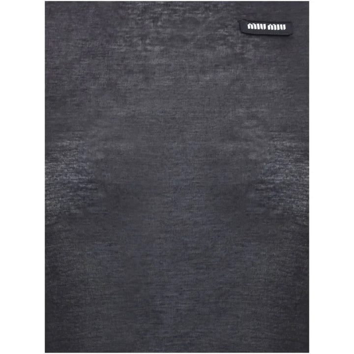 Miu Black Cotton Casual Dress