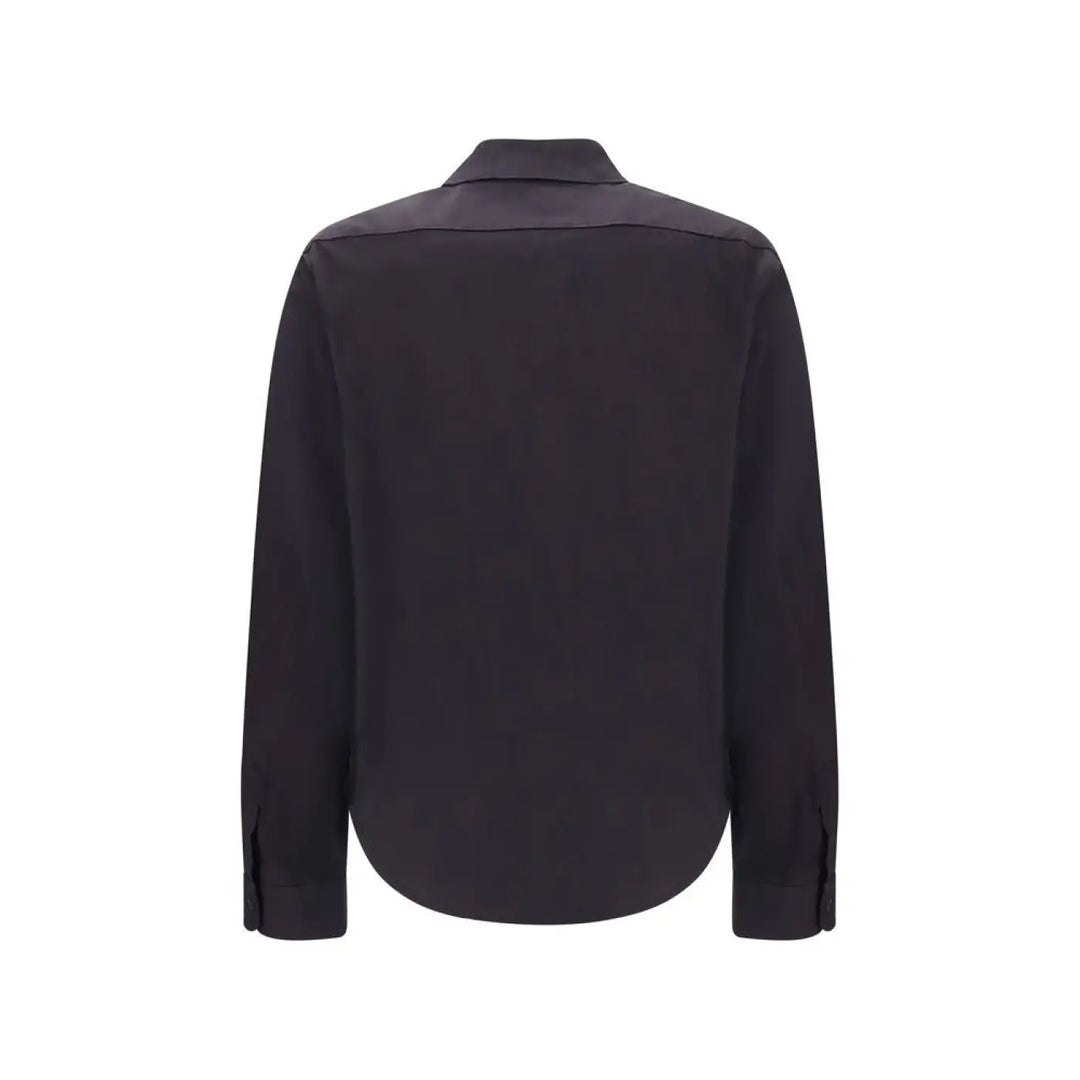 Miu Black Cotton Dress Shirt