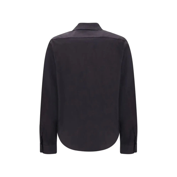 Miu Black Cotton Dress Shirt