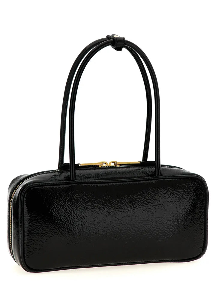 Miu Black Lamb Leather Handbag