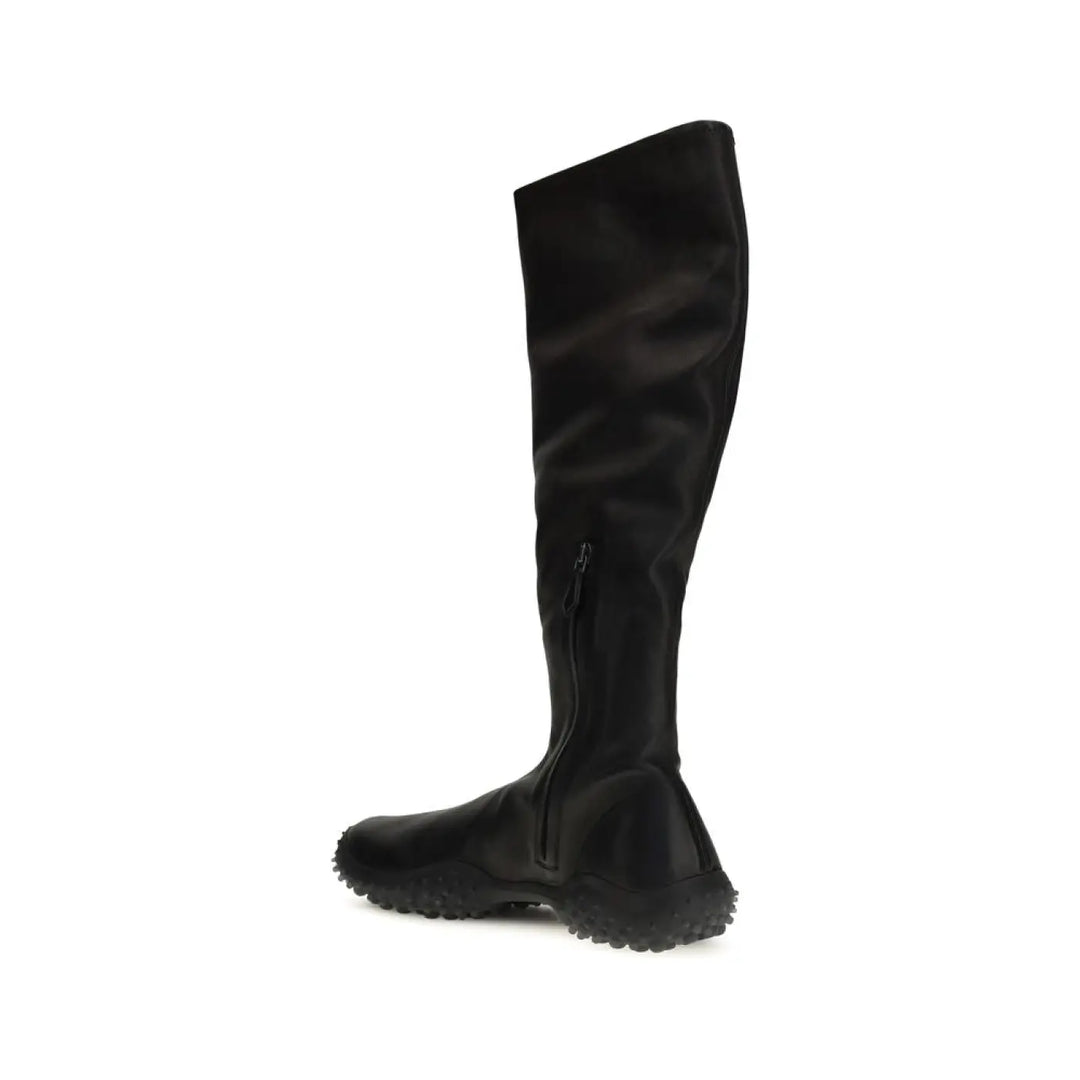 Miu Black Lamb Ovis Aries Ankle Boots