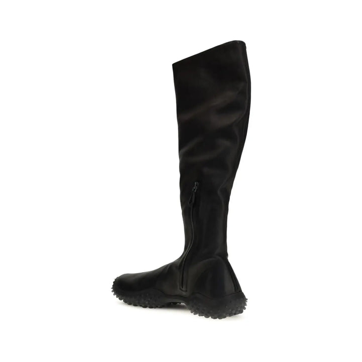Miu Black Lamb Ovis Aries Ankle Boots