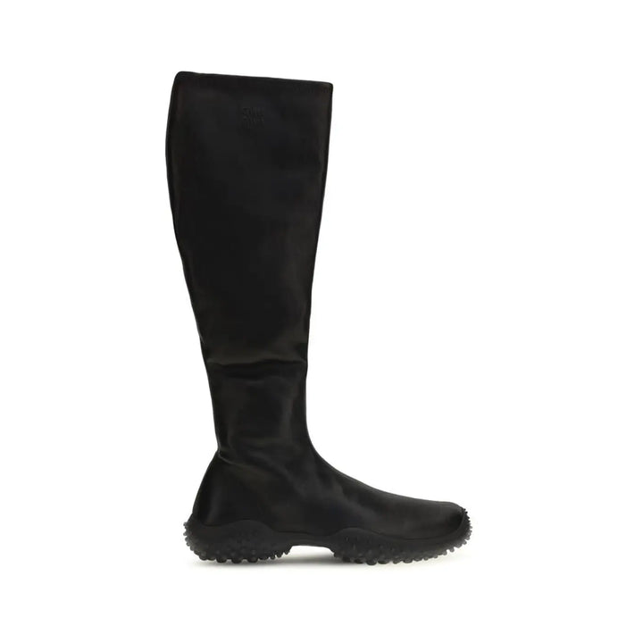 Miu Black Lamb Ovis Aries Ankle Boots