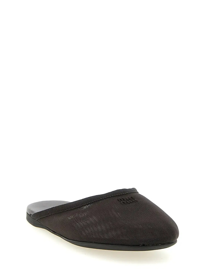 Women’s Miu Black Recycled Polyester Flats