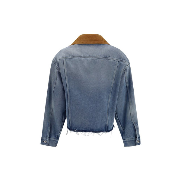 Miu Trucker Jackets - Blue Cotton Denim Jacket
