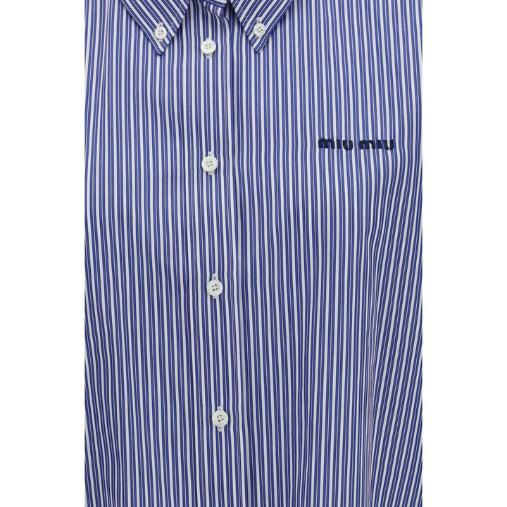Miu Shirts - Blue Cotton Dress Shirt