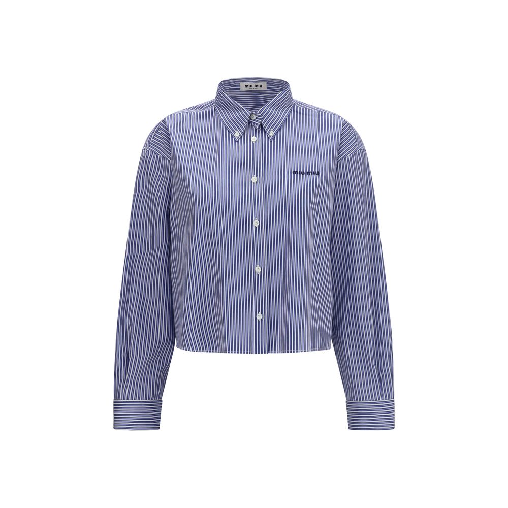 Miu Shirts - Blue Cotton Dress Shirt