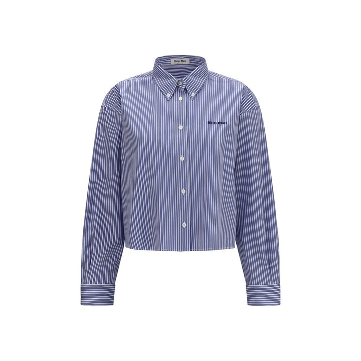 Miu Shirts - Blue Cotton Dress Shirt