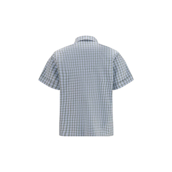 Miu Shirts - Blue Cotton Pattern Shirt