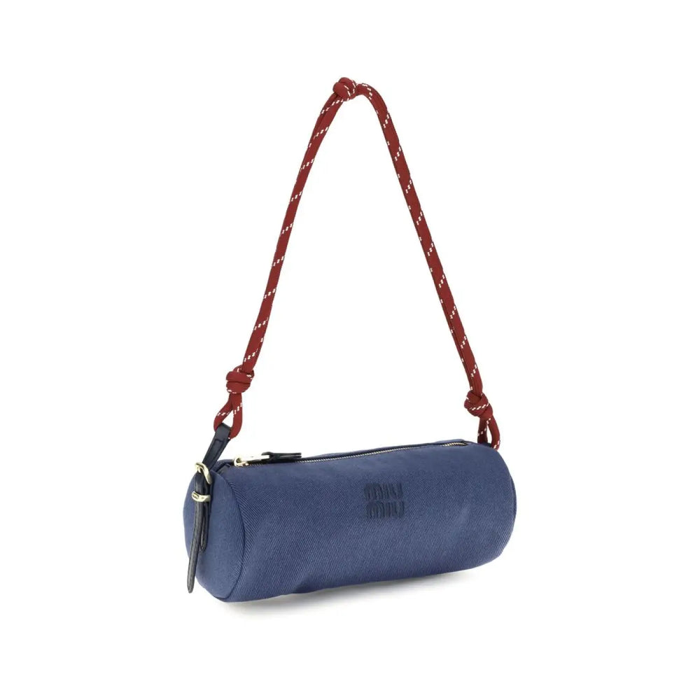 Women’s Miu Blue Cotton Shoulder Bag