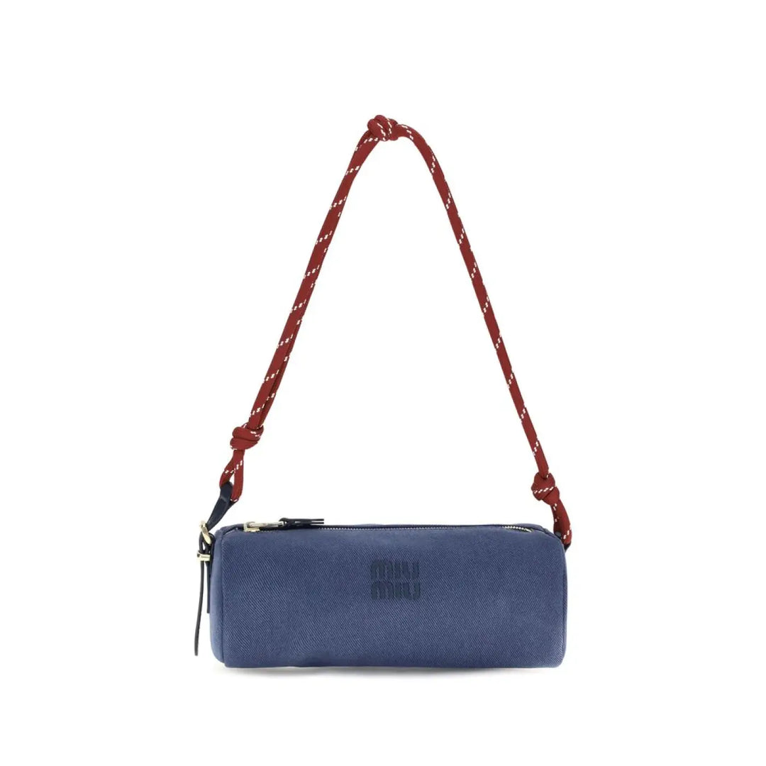 Women’s Miu Blue Cotton Shoulder Bag