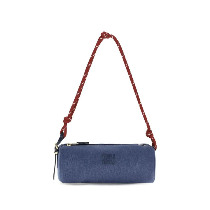 Women’s Miu Blue Cotton Shoulder Bag