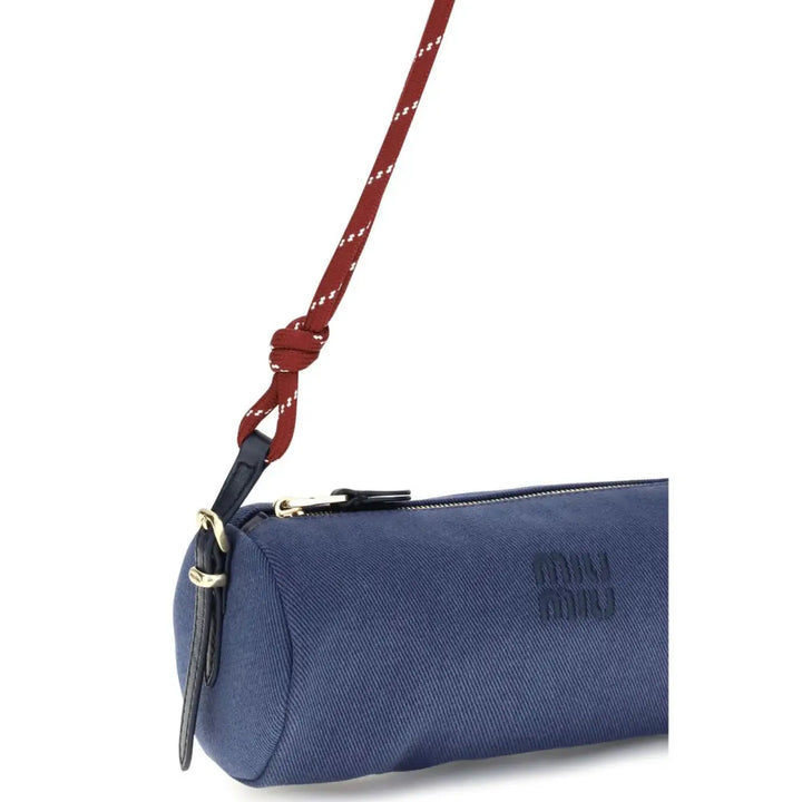 Women’s Miu Blue Cotton Shoulder Bag