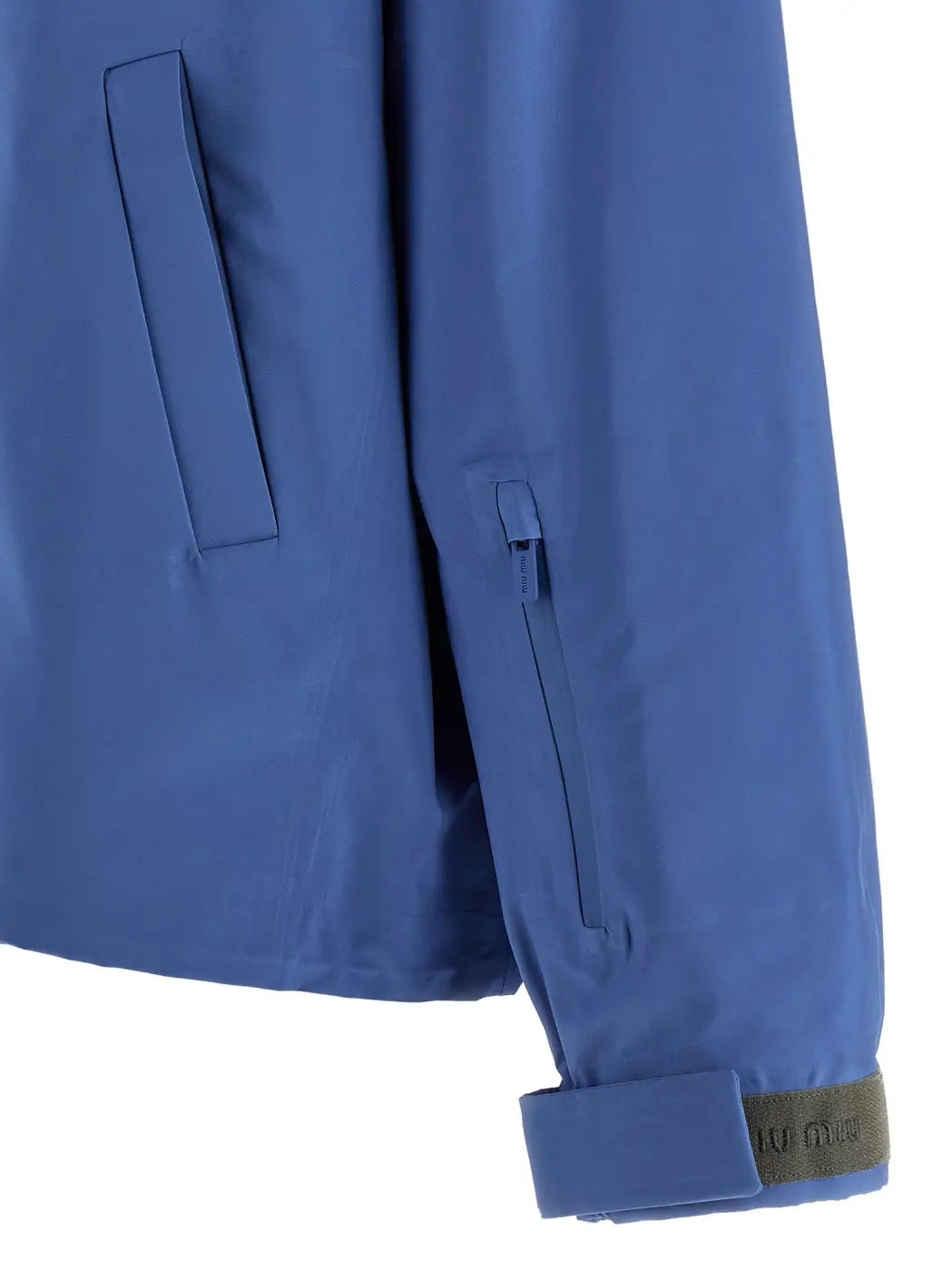 Miu Blue Recycled Polyester Shell Jacket