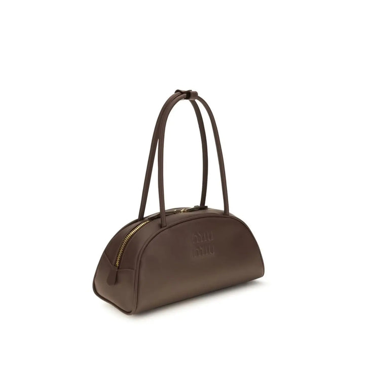 Women’s Miu Brown Calf Leather Bos Taurus Shoulder Bag
