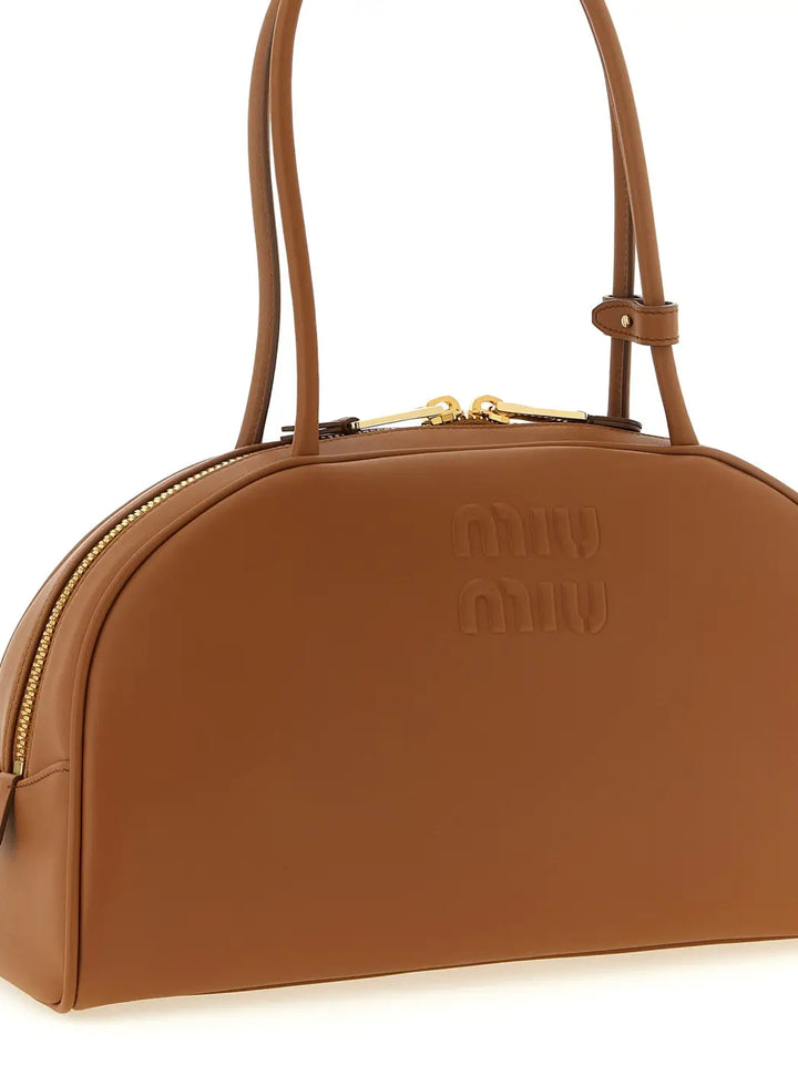 Women’s Miu Brown Calfskin Shoulder Bag