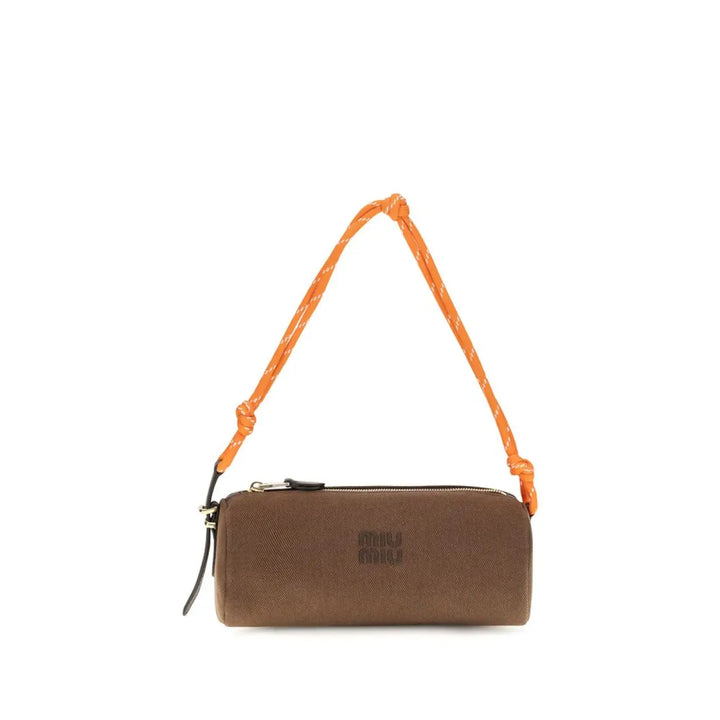 Women’s Miu Brown Cotton Shoulder Bag