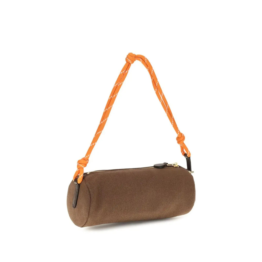 Women’s Miu Brown Cotton Shoulder Bag