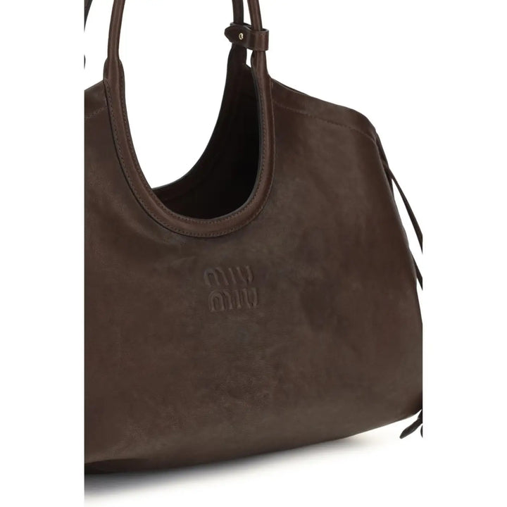 Miu Brown Lamb Ovis Aries Handbag
