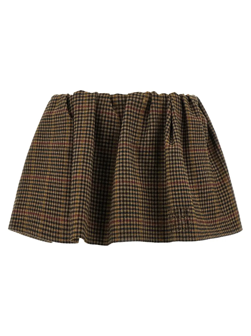 Miu Brown Virgin Wool Long Skirt