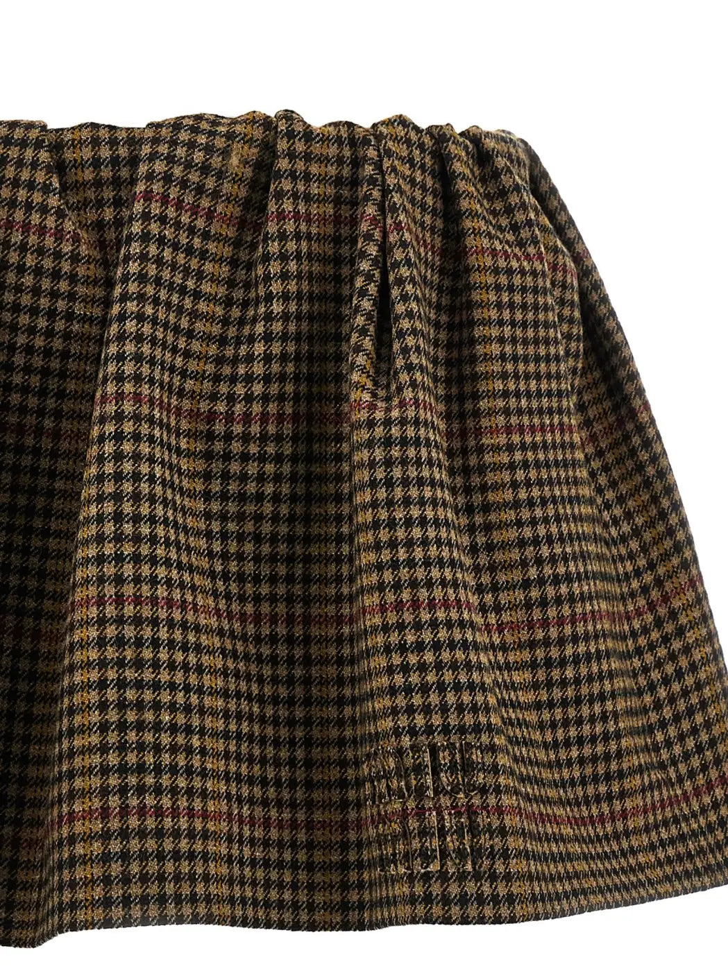 Miu Brown Virgin Wool Long Skirt