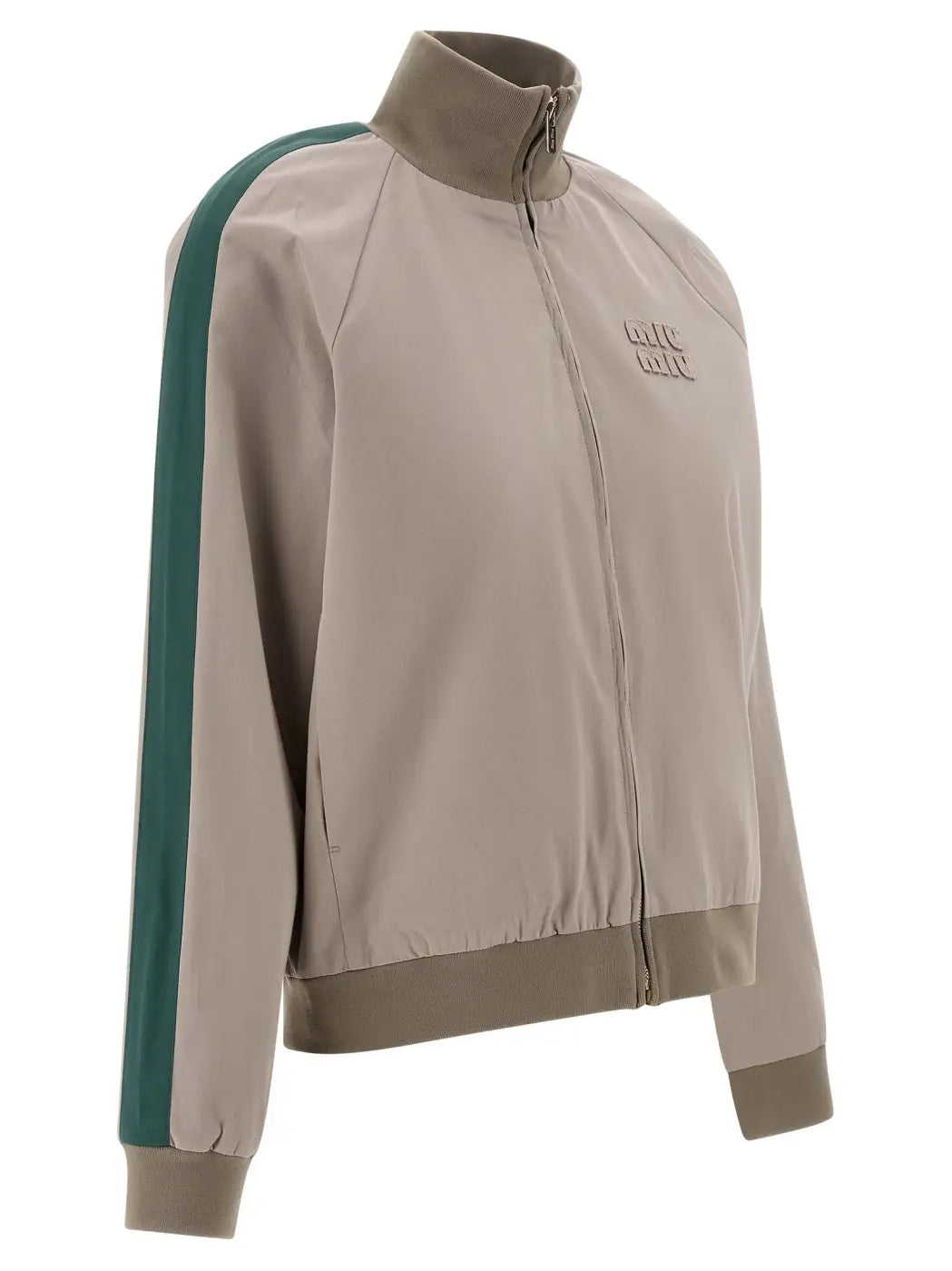 Miu Gray Cotton Bomber