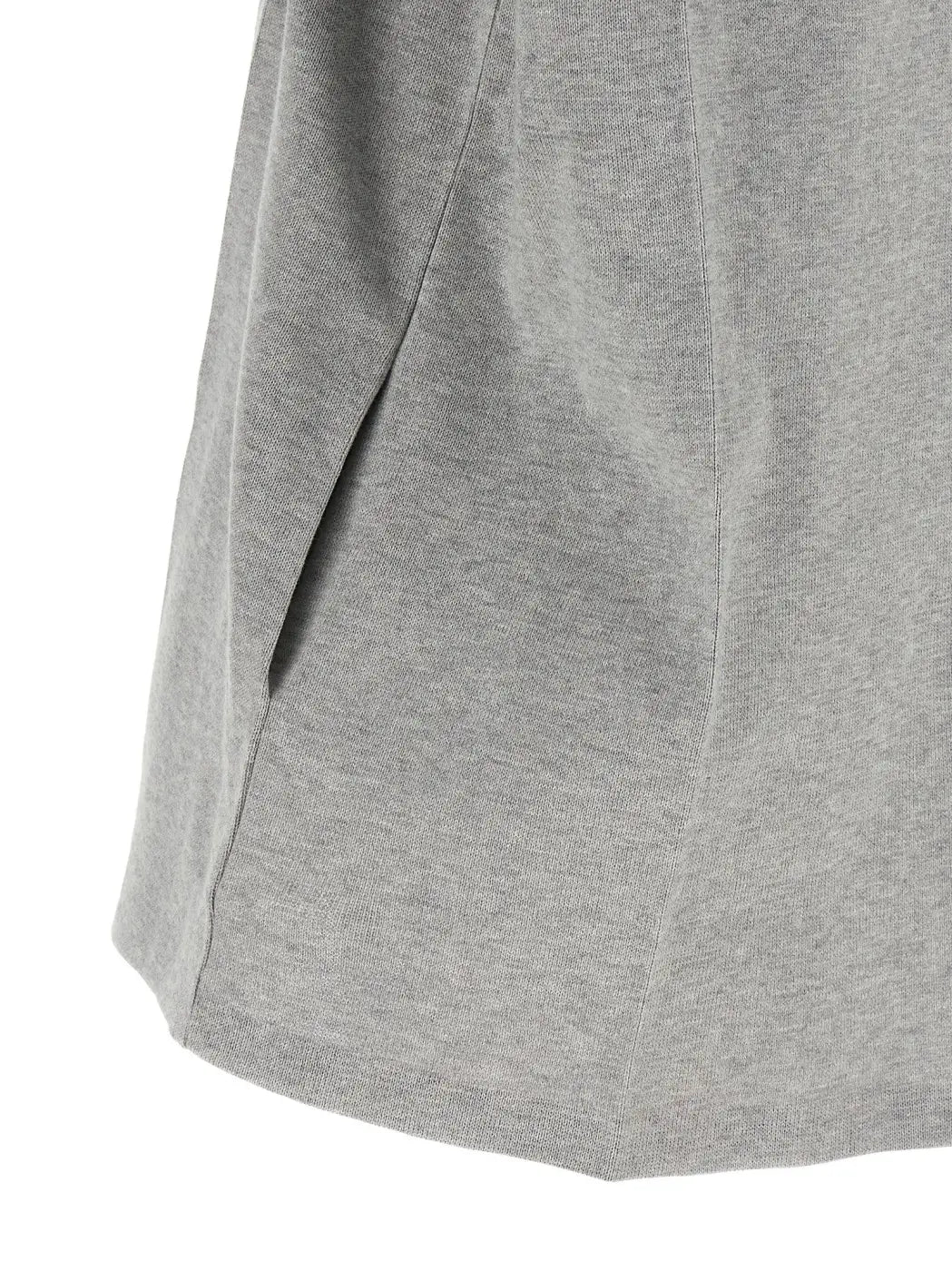 Miu Gray Cotton Short Dress