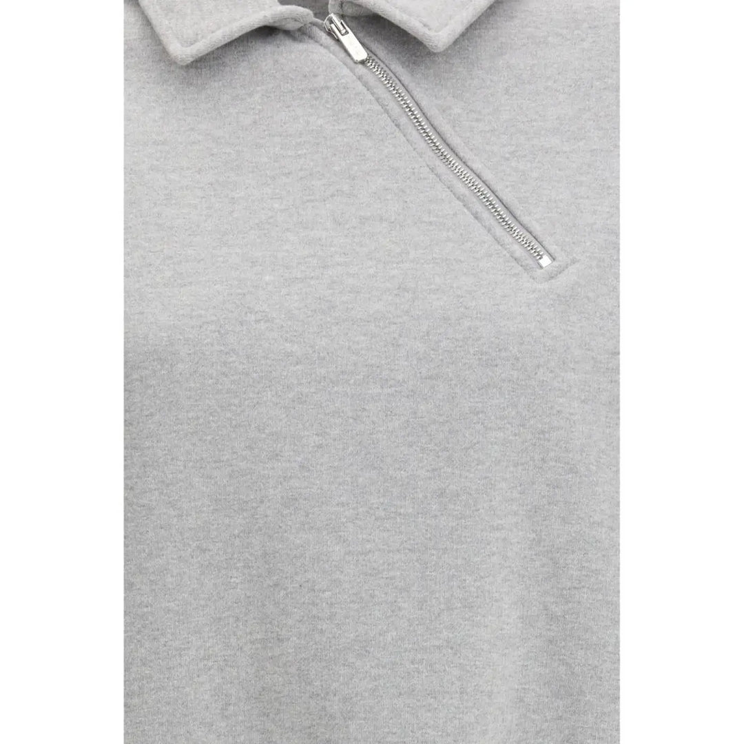 Miu Gray Cotton Sweatshirt
