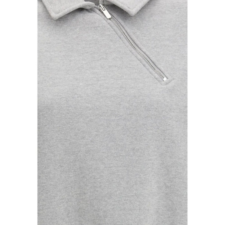 Miu Gray Cotton Sweatshirt