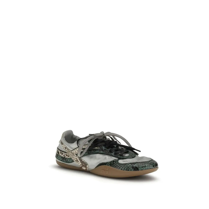 Miu Gray Other Fibres Athletic Sneakers