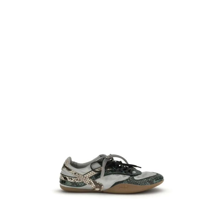 Miu Gray Other Fibres Athletic Sneakers