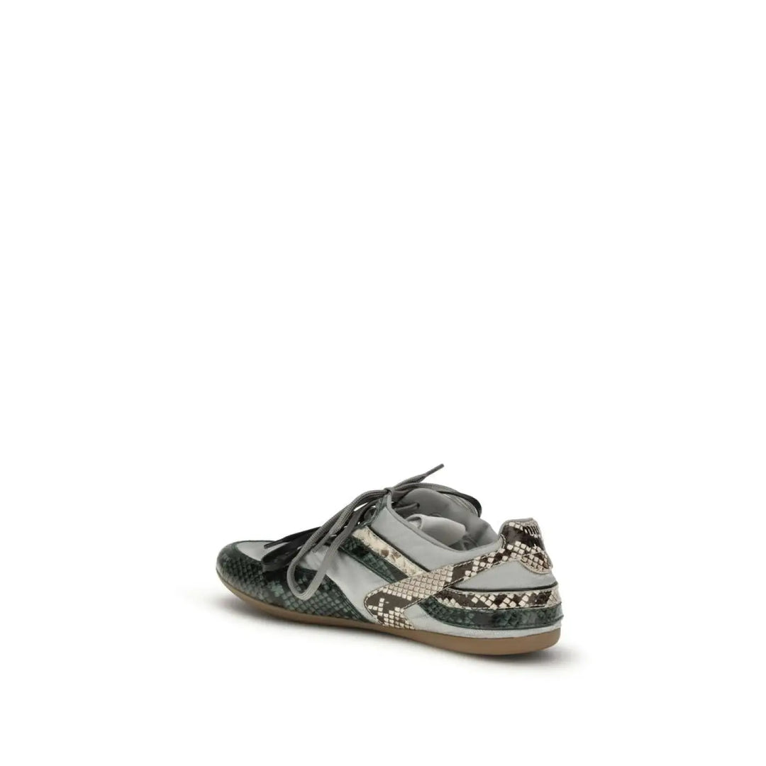 Miu Gray Other Fibres Athletic Sneakers