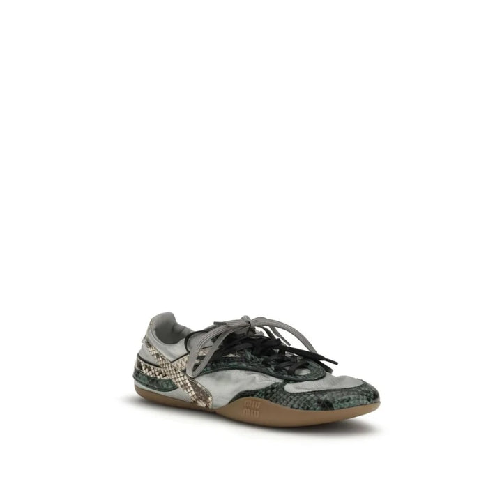 Miu Gray Other Fibres Athletic Sneakers