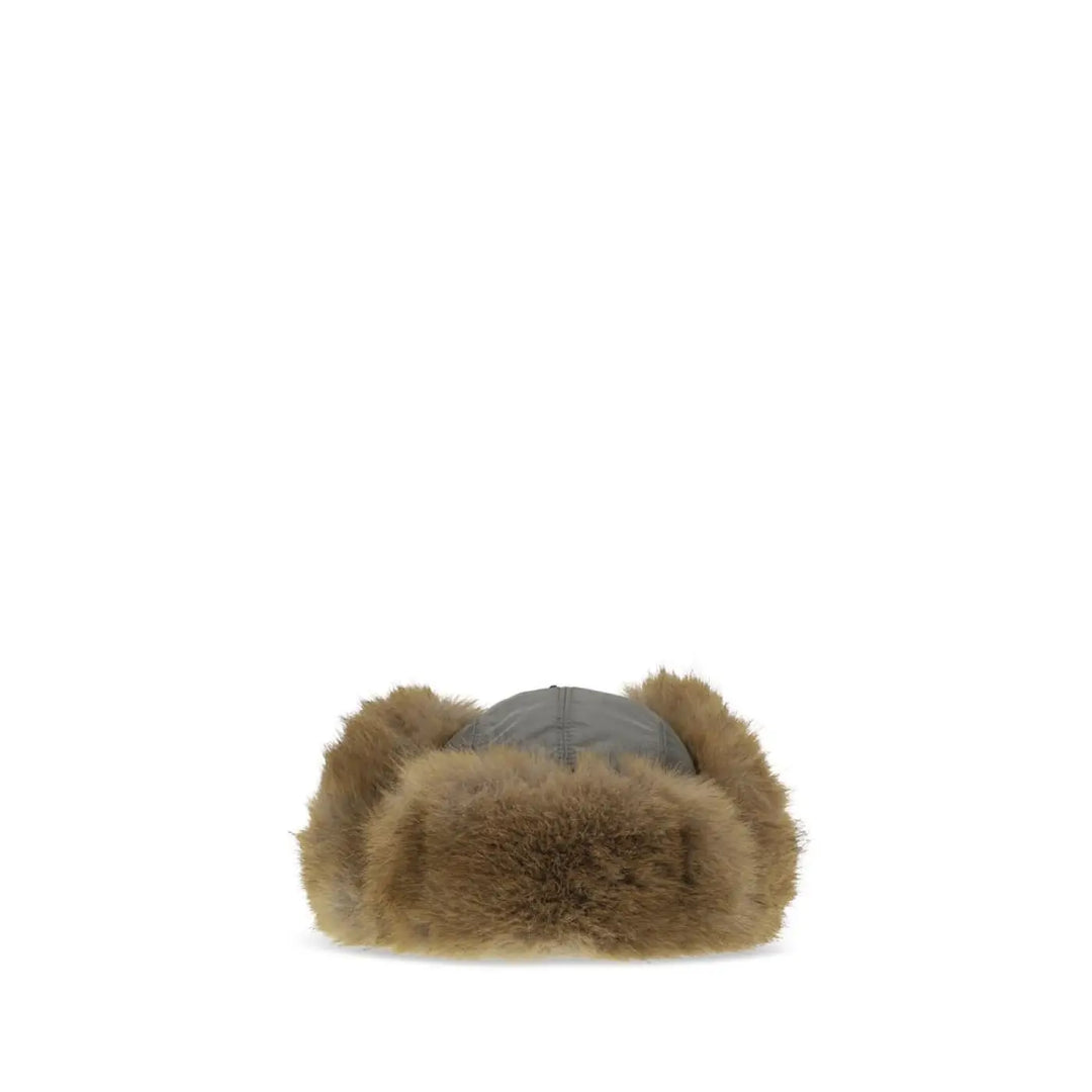 Miu Gray Polyamide Sunhat