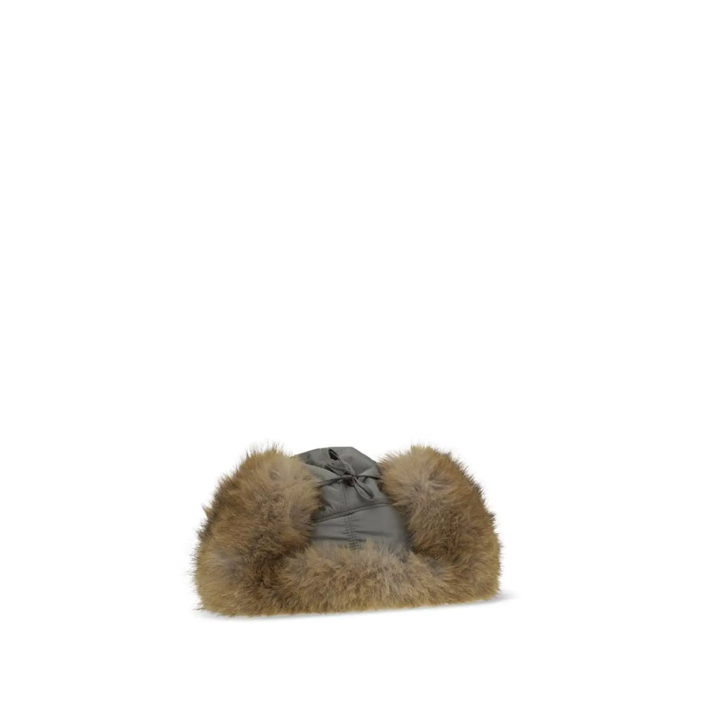 Miu Gray Polyamide Sunhat
