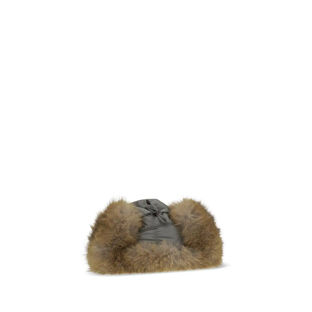 Miu Gray Polyamide Sunhat