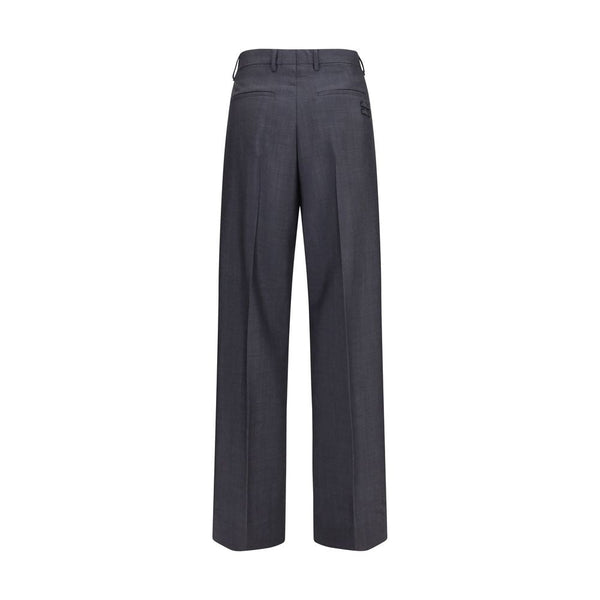 Miu Gray Wool Oves Aries Dress Pants