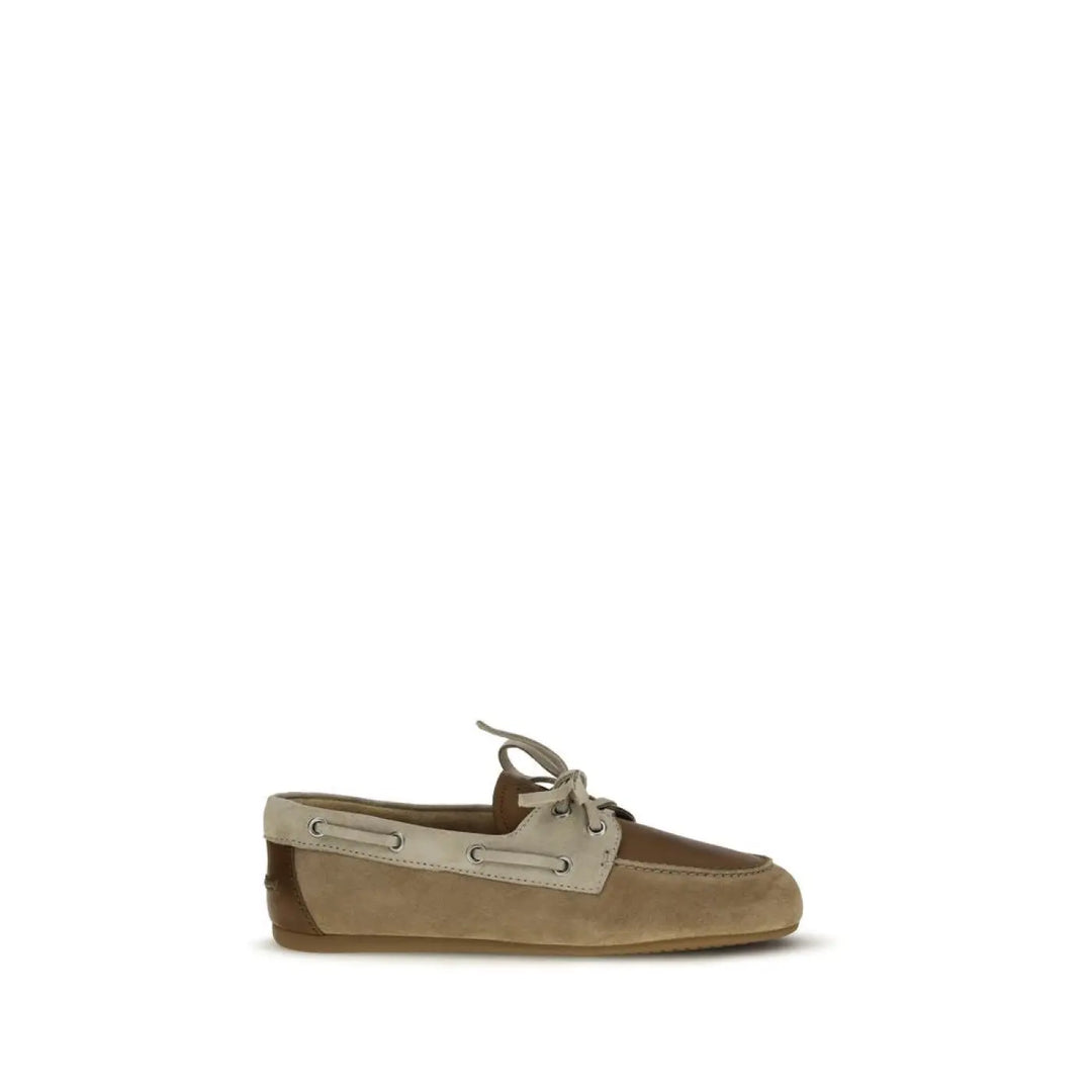 Miu Multicolor Calf Leather Bos Taurus Slip-on Loafers