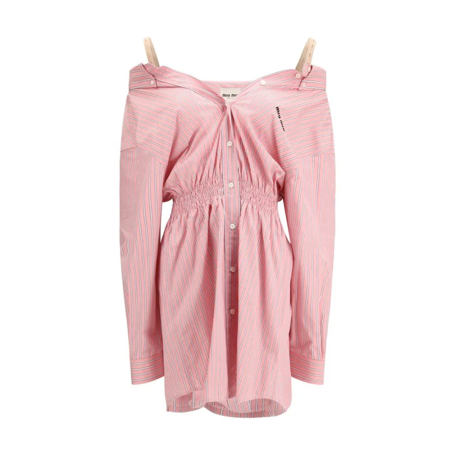 Miu Multicolor Cotton Casual Dress