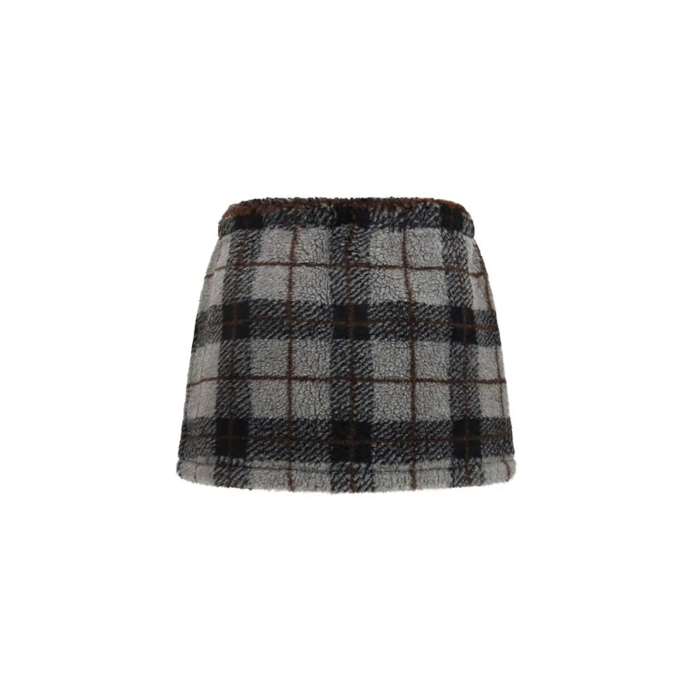 Miu Multicolor Nylon Mini Skirt