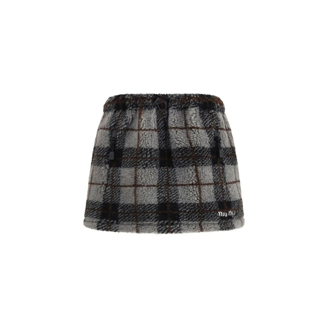 Miu Multicolor Nylon Mini Skirt