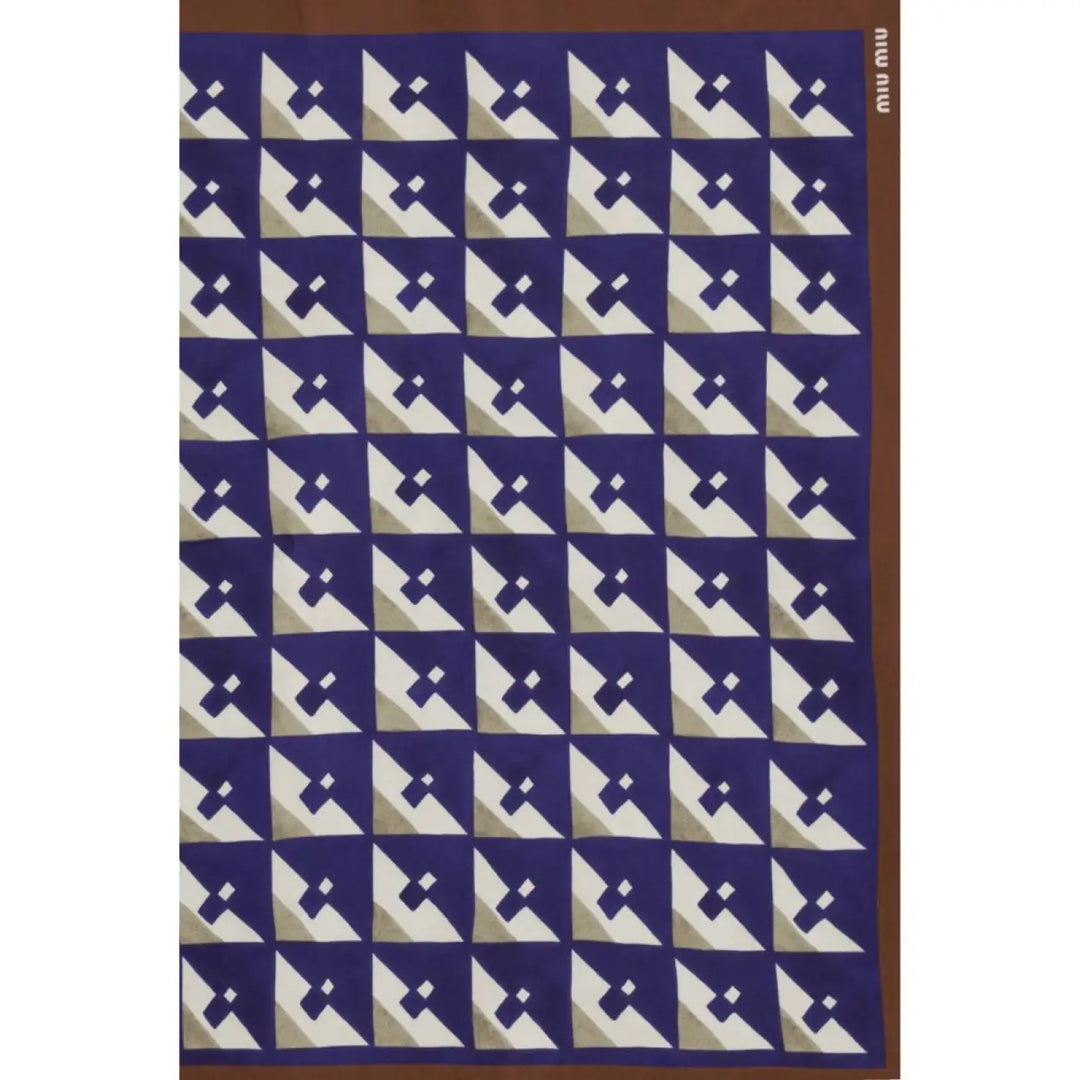 Miu Multicolor Silk Scarf