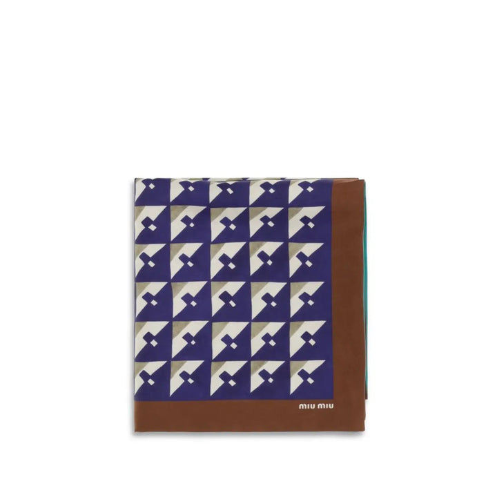 Miu Multicolor Silk Scarf