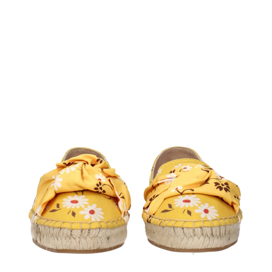 Miu Yellow Espadrilles with Front Detail MPN 5S037D3L8C025F0388