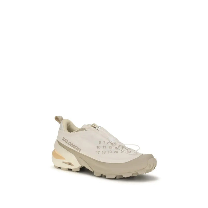 Mm6 Beige Polyester Athletic Sneakers