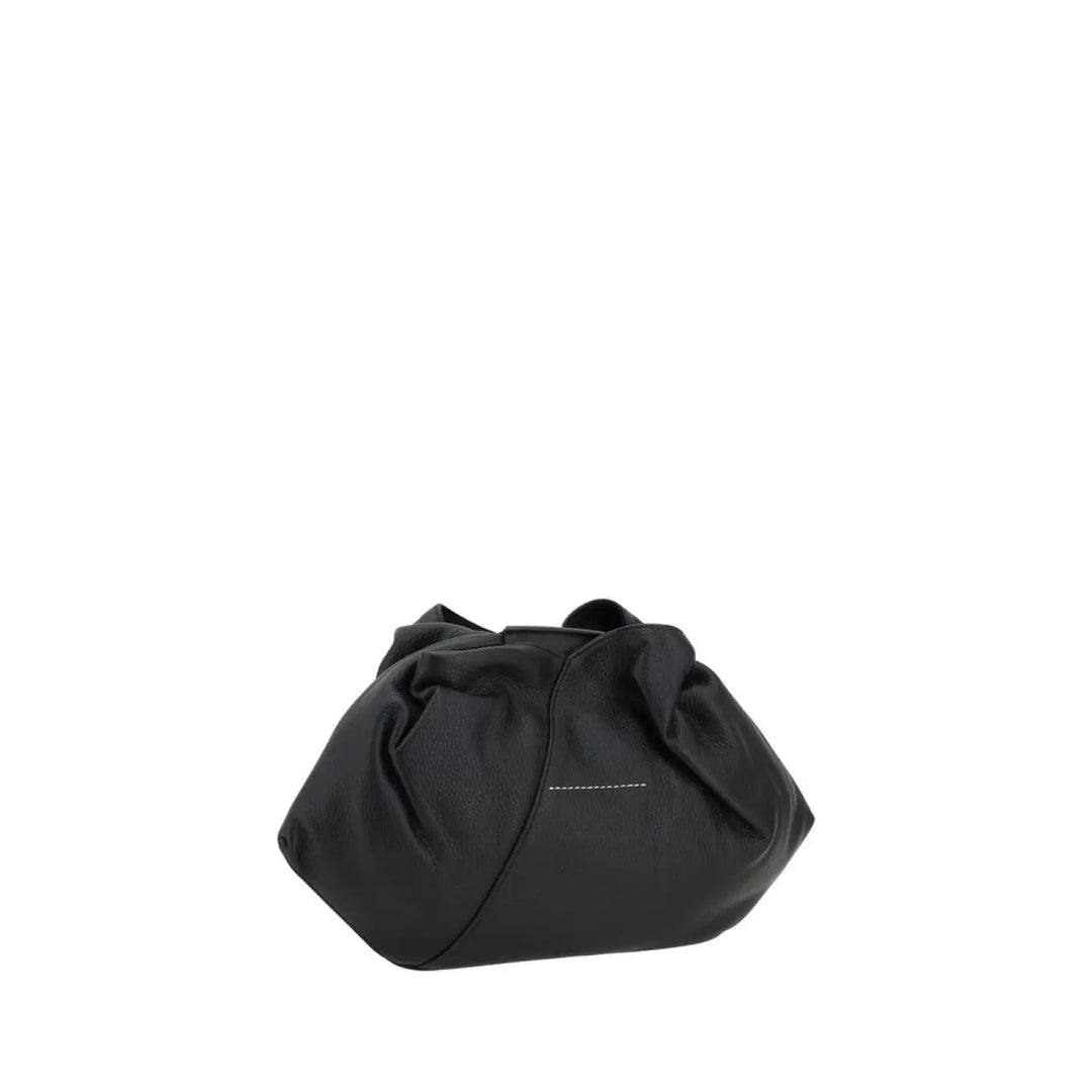 MM6 Black Calf Leather Bos Taurus Handbag