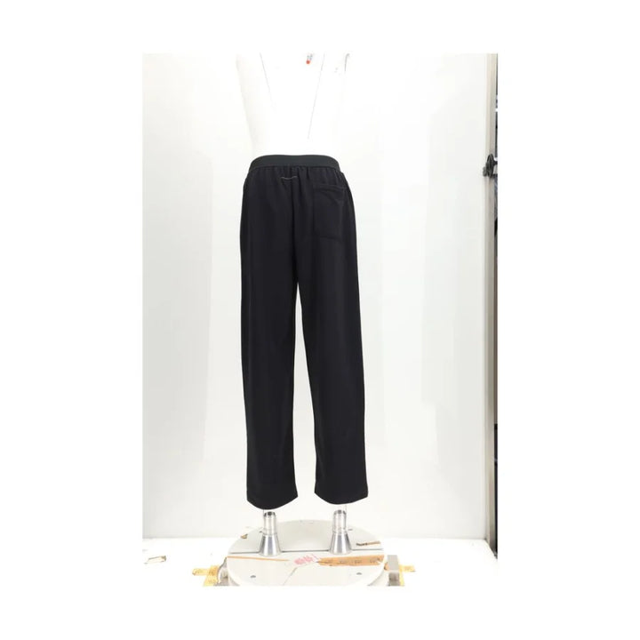 MM6 Black Cotton Casual Pants