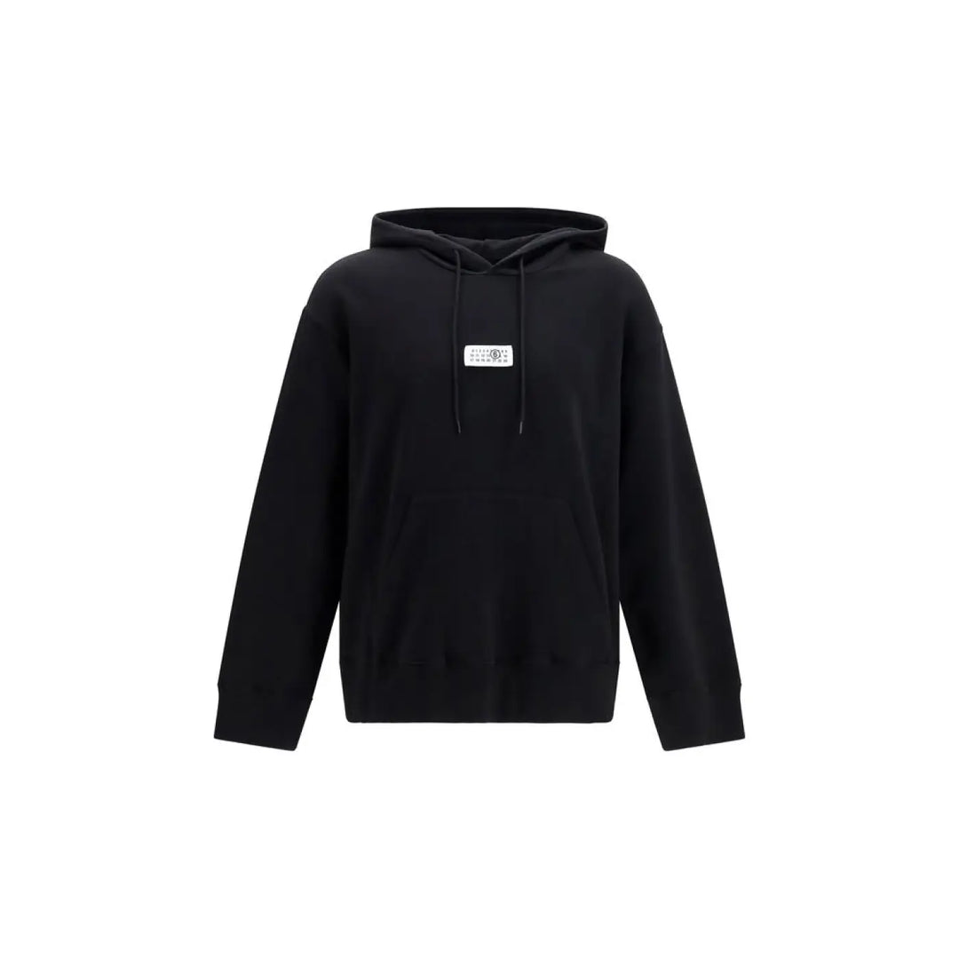 Mm6 Black Cotton Sweatshirt